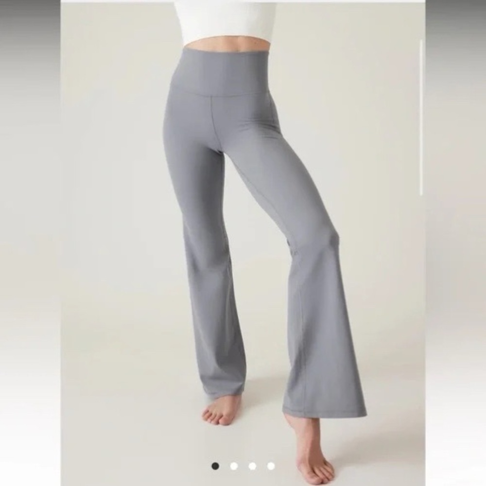 ATHLETA BARRE HIGH-RISE SKINNY FLARE IN POWERVITA.
